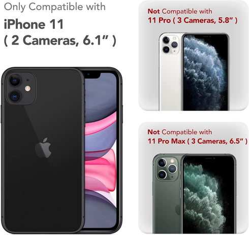 iPhone 11 Case, Chalk Pink, Slim Shockproof, MagSafe Compatible, Full Camera Protection, Includes 2 Screen Protectors.