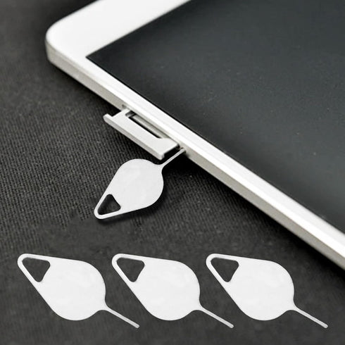 PDETVEO 200PCS Universal Metal SIM Card Ejector Pin, Professional Tray Removal Opening Tool for Most Smartphones