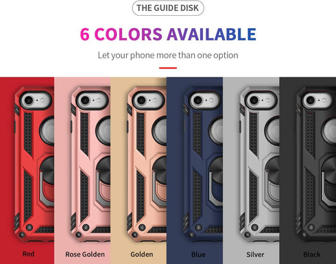 Korecase for iPhone 8 - Military Armor Dual Layer Protective Case with Screen Camera Protection, Compatible with iPhone