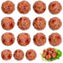 VOSCHOIX Realistic Artificial Meatballs, 16Pcs Simulated Beef Balls Beef Meatball Restaurant Prop PVC