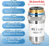 HERCHR 40X 160/0.17 0.65mm 20.2mm Microscope Lens, Achromatic Microscope Objective High Magnification Biological