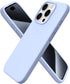 ORNARTO iPhone 15 Pro Case 6.1" - Baby Blue, Shockproof Liquid Silicone, 3 Layers, Soft Gel Rubber, Anti-Scratch Lining.