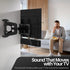 TNP Products 33 Lbs TNP Soundbar Mount Bracket Under TV or Above - Universal Sound Bar TV Mounting Kit with Adjustable