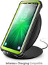 i-Blason Ares Full-Body Rugged Clear Bumper Case with Screen Protector for Samsung Galaxy S8+ Plus, Black/Green