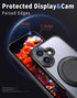 HCXLYP 17 360 2 17 for iPhone Case with Magnetic Stand, Compatible with MagSafe, with Tempered Glass Film