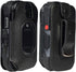 Nakedcellphone Fitted Series Case for Kyocera DuraXV Extreme, DuraXE Epic, DuraXA Equip - Black Vegan Leather