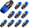 10 Pack NL4FC Speaker Adapter Connectors, 4 Pole Audio Plug Twist Lock Compatible with Speakon, NL4FX