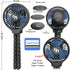 WiHoo Mini Handheld Stroller Fan, Personal Portable Car Seat Baby Fan with Flexible Tripod, USB or Battery Operated,