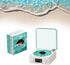 The Waves Vinyl Player, Bluetooth Speaker, 2024 New Portable Vintage Speaker with Adjustable Light and Time
