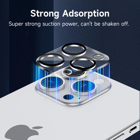 6 in 1 Screen Protector for iPhone 15 Pro Max, 2 Pack Back Protector, Camera Lens Protector, 9H Hardness