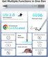 Metapen USI Stylus Pen G1 Air for Chromebook, 4096 Finest Control, Smooth Writing, Perfect for ASUS Flip CX5/CM3, HP