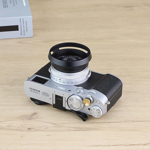 Haoge LH-X53B 3in1 Lens Hood with Adapter Ring and Cap Set for Fujifilm X100VI, X70, X100, X100S, X100T, X100F