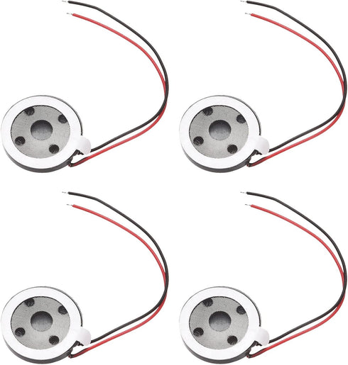 DMiotech 4 Pack Mini DIY Magnetic Speaker, 1W 8 Ohm, 15mm Diameter Internal Replacement Loudspeaker for Mobile Phone