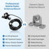 VGEBY 360 Car Antenna Mount Bracket, Degree Adjusting Angle Radio Antenna Mount Bas for Mobile Radio Car Clip Mount