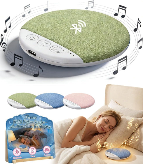 Frewac 2026 New Flat Under Pillow Speakers for Sleeping, Bone Conduction Pillows Speaker