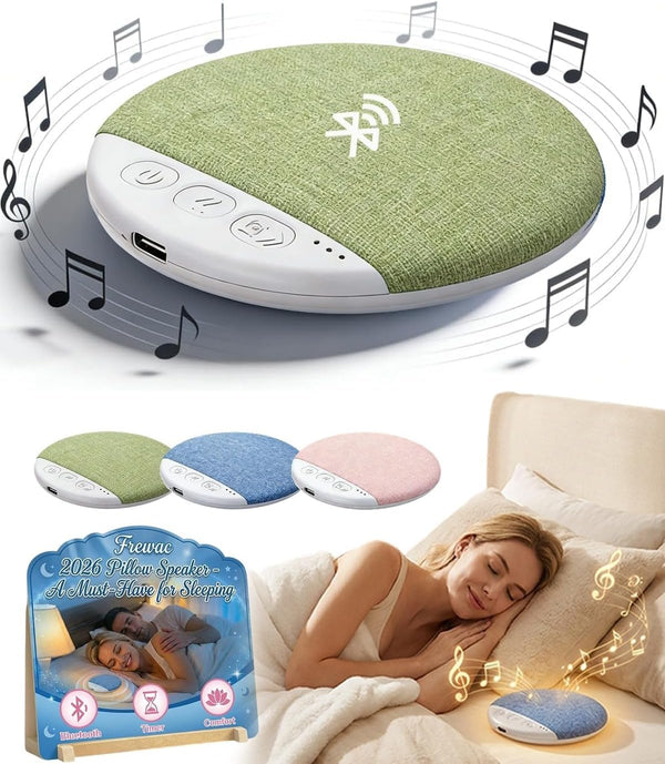 Frewac 2026 New Flat Under Pillow Speakers for Sleeping, Bone Conduction Pillows Speaker