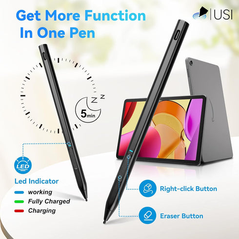 Amazon Stylus Pen for Fire Max 11 (2023 Release), Fire HD 10 (13th Gen, 2023 Release), Chromebook USI 2.0 Stylus