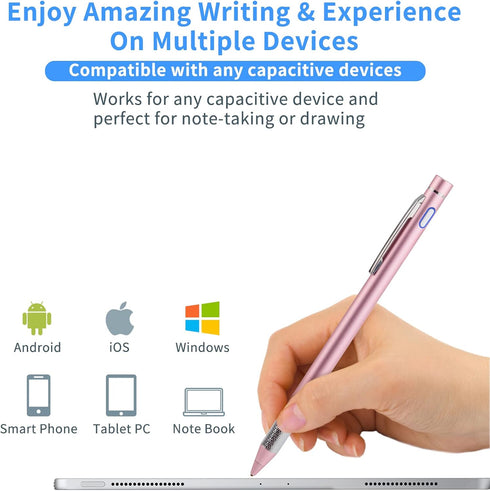 Stylus Pencil for Samsung Galaxy Tab S8 Plus Ultra/S7+, Minilabo Digital Stylus Pen with 1.5mm Ultra Fine Tip