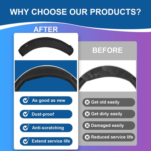 Desing Wish INZONE H9 Headband Cover, Compatible with Sony INZONE H3/H5/H7/H9 Headphones, Thicker Sports Fabric