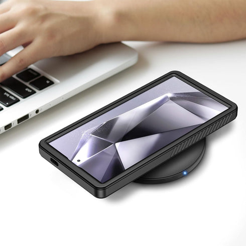 Lanhiem Magnetic Case for Samsung Galaxy S24 Ultra, IP68 Waterproof Dustproof, Built-in Screen Protector, Rugged Cover,
