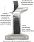 THE CIMPLE CO Pitch Pad Kit - Zinc - 6 Grade 5 Steel Lag Bolts and 3 Mastic Pads for Roof Antennas