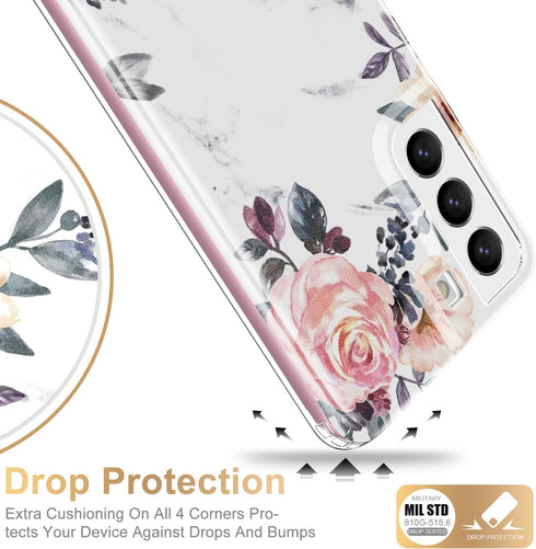 Esdot Compatible with Samsung Galaxy S22 Plus Case, Protective Phone Case with Fashionable Designs for Women