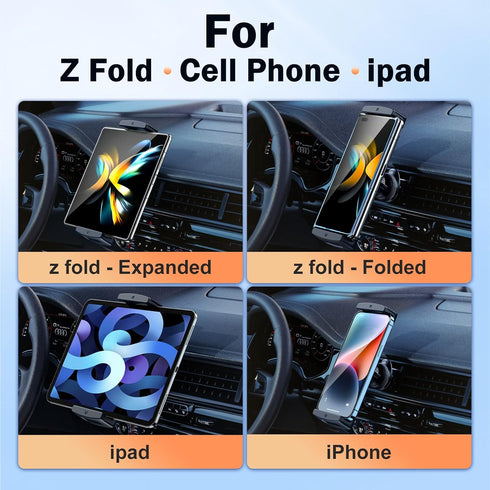 iPad Mini Car Mount, 360° Rotatable Air Vent Tablet Mount for Car, Fits iPad Pro Air Mini, iPhone 15 14 Pro Max