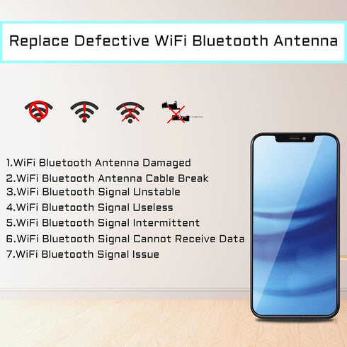 WiFi Bluetooth Antenna Flex Cable Replacement for iPhone 11 PRO MAX, 11PROMAX WLAN Connector with Repair Tool