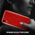 MATEPROX Bling Sparkle Case for iPhone XR - Cute Girls Women Protective Christmas Case (Red)