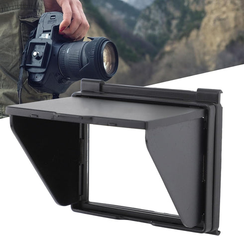 Camera Hood Sun, Flip Out DSLR LCD Screen Sunshade for, Sunlight Blocking Screen Viewfinder Shade Cover, Essential