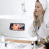 Daily Treasures 2Pcs Mirror Wall Phone Holder, Adhesive Wall Mount Cell Phone Stand for Bathroom Kitchen Shower,