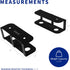 VIVO Universal Under Desk Laptop Storage Mount, Tablet Mounting Brackets, Hidden Docking Station Holder, 3 Parts