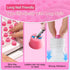 64 64PCS) Pcs Keyboard for Long Nails with Letters, Self-Adhesive Keyboard Stickers for Long Nails, Typing Aid