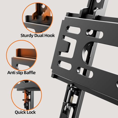 IWORKBOARD 32 40 42 inch 200x200mm, 66lbs, 19 24 42 inch IWORBOARD Fixed TV Monitor Wall Mount for LED LCD TVs