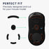 kwmobile Mouse Feet Replacement for Logitech G Pro Wireless Gaming Computer Mouse Skates Sticker - Black