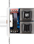 100W SVC100 OSD Audio in Wall Volume Control Impedance Matching for Home Speakers, Rotary Knob White