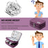 Travel Cable Organizer Bag, Portable Double Layer Case for Cord, Phone, Charger, SD Card (Purple)