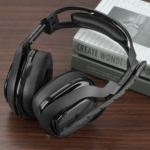 Astro A40 TR Headphones Replacement Headband Pad by Geekria - Black Cushion Cover for Headset Repair.