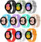 HSWAI 10 Pack No Gap Band for Samsung Galaxy Watch 7 6 5 4 FE, 40mm 44mm, for Women Men