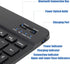 Sanpyl Keyboard - 10in Ultra Thin Bluetooth French AZERT Keyboard, Scissor Slim Waterproof for Tablet Phone Computer