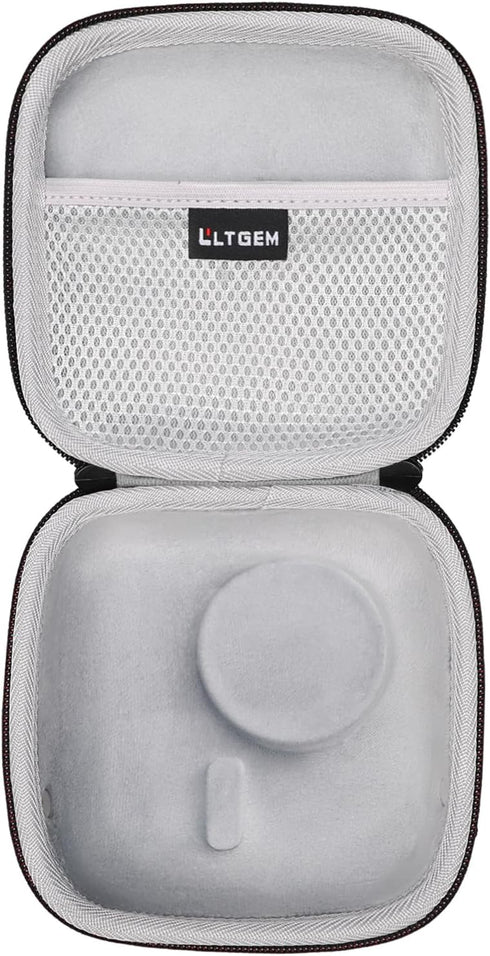 LTGEM Hard Case for Fujifilm Instax Mini 12 / Mini 11 / Mini 10 / Mini 9 / Mini 8 / Mini 7/ Mini 7+ Instant Camera - Storage Protective Carrying Bag with Shoulder Strap (Black)