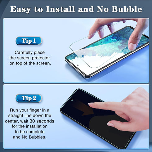Samsung Galaxy S20 FE 5G Tempered Glass Screen Protector 3-Pack, 9H Hardness, Bubble-Free, Easy Installation