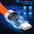 USB C to USB C Silicone Cable 10FT, Ultra Flexible & Soft USB Type C 100W Fast Charging Cable, Geek Industrial PD Data