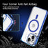 Magnetic Frosted Blue Case for iPhone 12, Compatible with MagSafe, MIL-Grade Protection, Translucent Matte Slim Cover