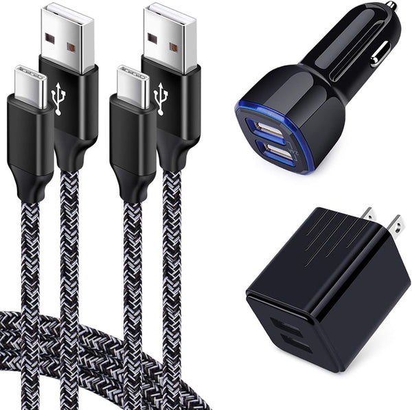 USB Charger for Samsung Galaxy S24 A10E A50 A70 A80 Note 20 Ultra S23 S22 S21 S20 FE, Wall Charger Plug