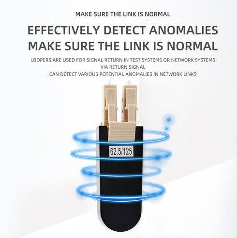 LC/UPC Fiber Optic Circuitors Connector - SM & MM Fiber Optic Loopback Adapter, LC Interface Signal Loop Connector