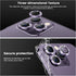 Tensea Camera Lens Protector for iPhone 14 Pro/Pro Max, 9H Tempered Glass, Metal Ring, 6.1" & 6.7" Models.