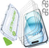 iGluz 4 Pack for iPhone 15 Screen Protector with 2-Pack Camera Lens