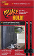 QuakeHOLD! 70" Flat Screen T Safety Straps, Black, 1 Pack, Nylon Anti-Tip Adhesive Straps for TVs and Furniture