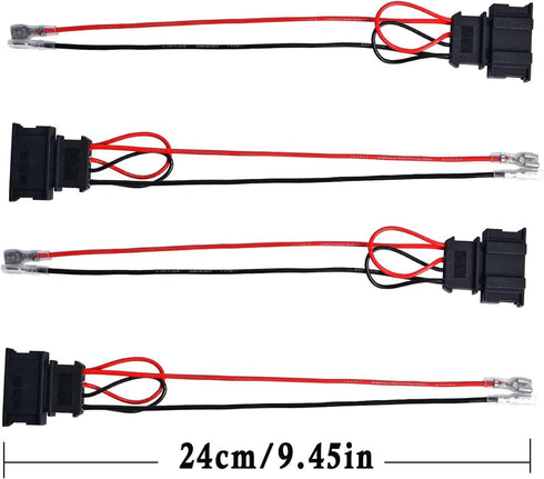 4 Pack Speaker Wire Harness Adapter Replacement for Volkswagen Jetta, GLI, GTI, Beetle, Golf, Passat, Polo